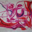 Sketch with Heart, acyl on untreated cotton 2,15 x 2,65 &copy; Janet Blanken 2007