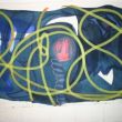 Kink Planet, acryl op doek, 1,84 hoog x 2,84 breed &copy; Janet Blanken 2004