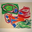 the monster, the cow and the shark, acryl on canvas 2,14 x 2,50 m &copy; Janet Blanken 2012